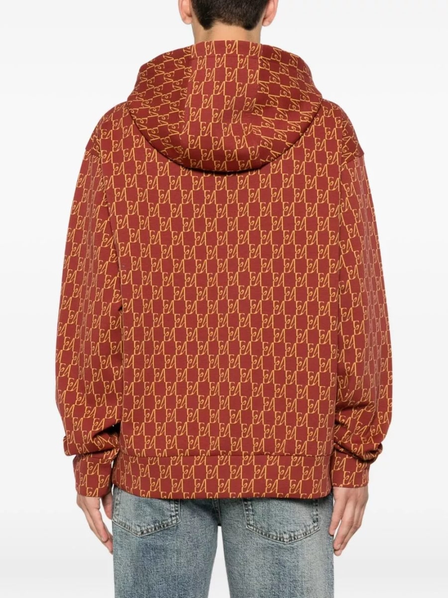 Emporio Armani Felpa in cotone stampata, view 4