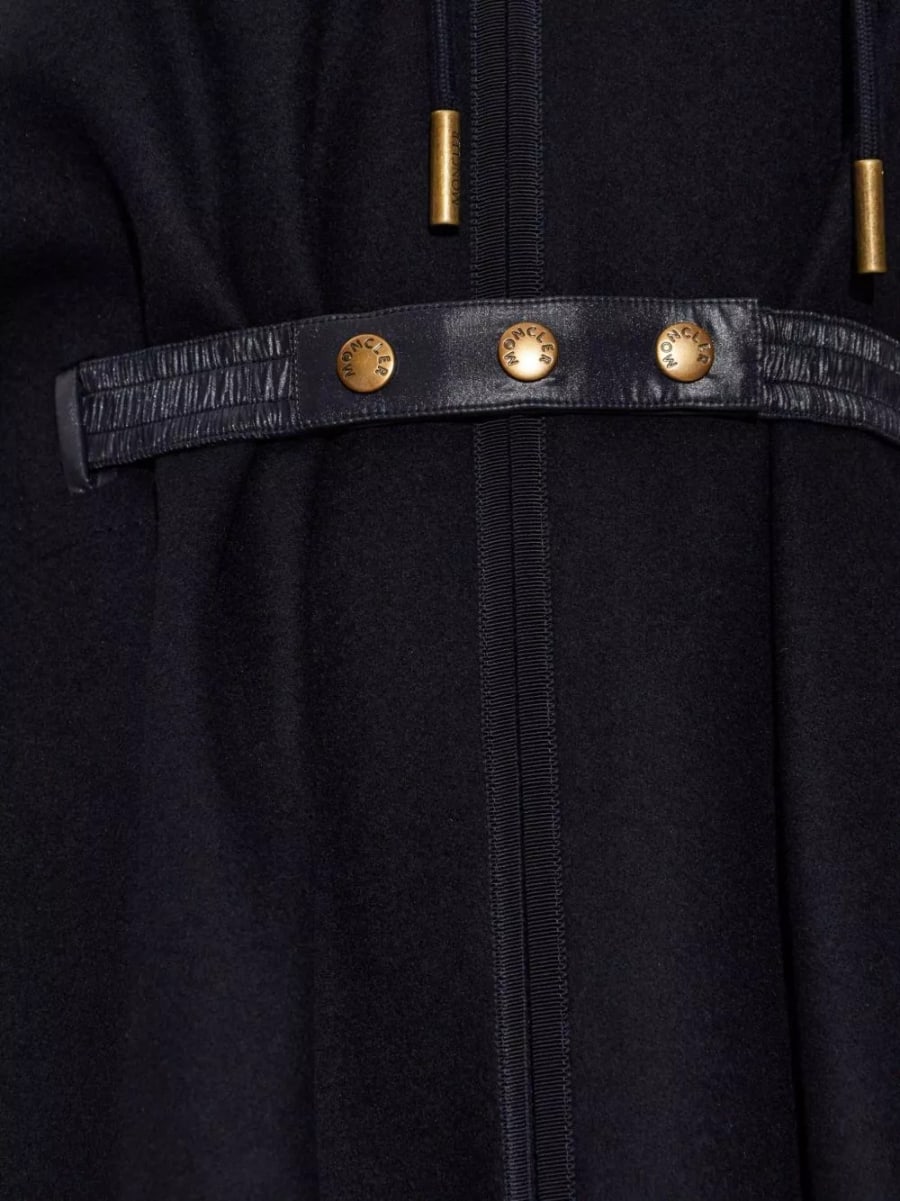 Moncler Cappa con cappuccio in lana, view 2