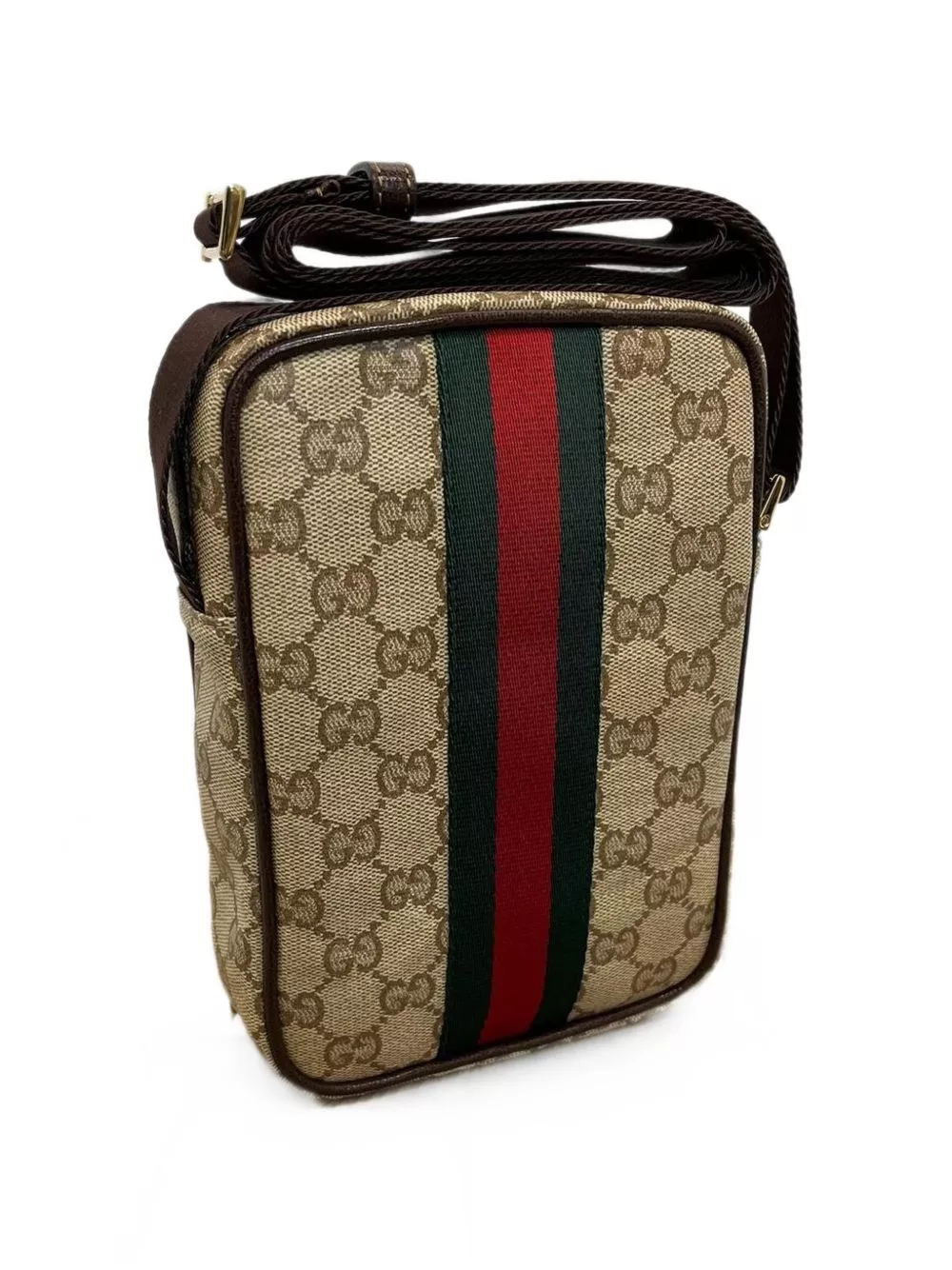 Gucci Borsa mini GG con dettaglio Web