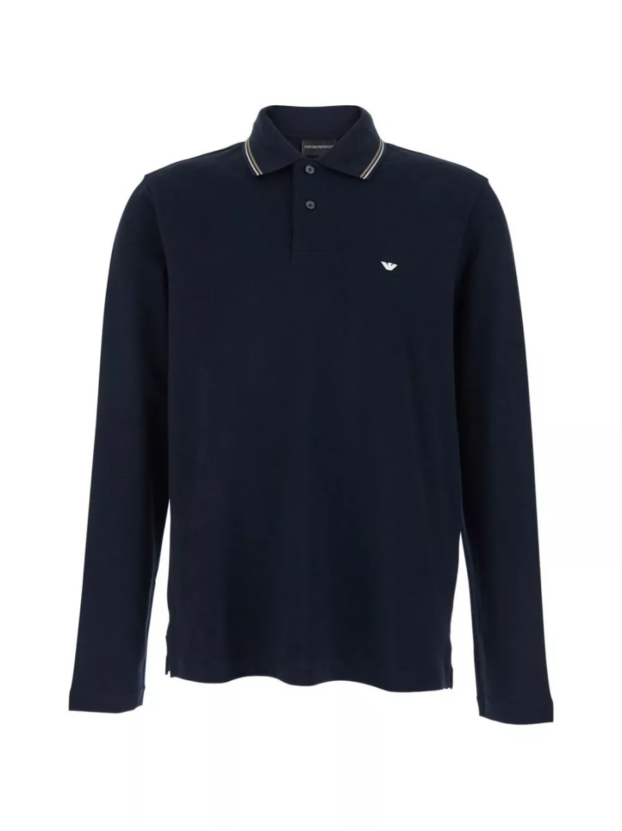 Emporio Armani logo la polo in cotone