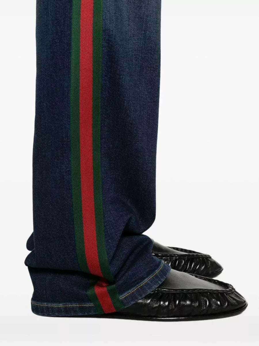 Gucci Jeans in denim di cotone, view 2