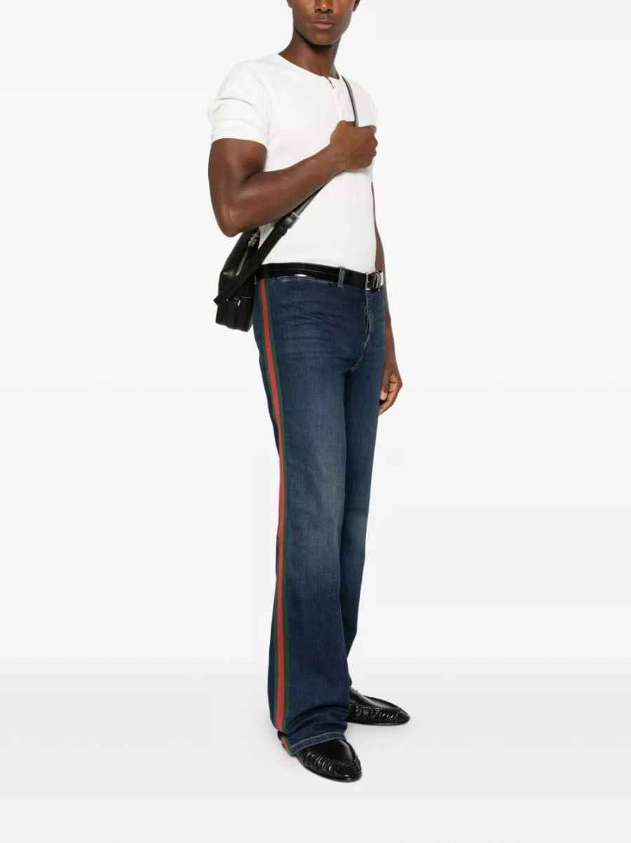Gucci Jeans in denim di cotone, view 3