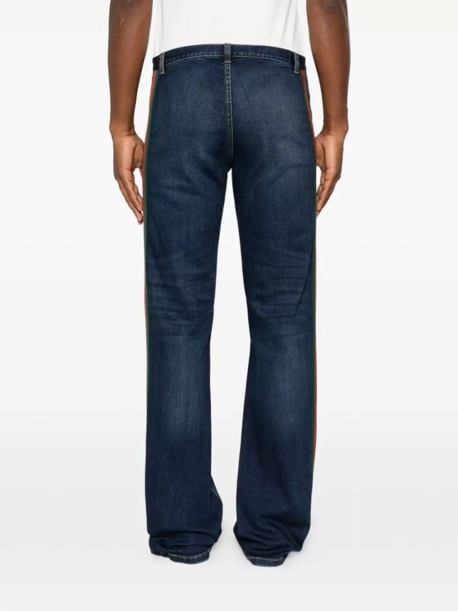 Gucci Jeans in denim di cotone, view 4