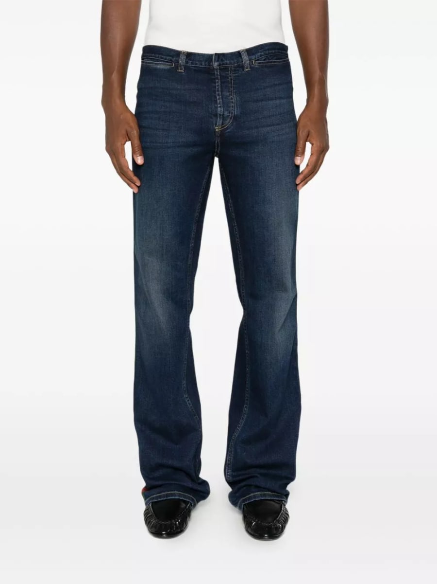 Gucci Jeans in denim di cotone, view 5