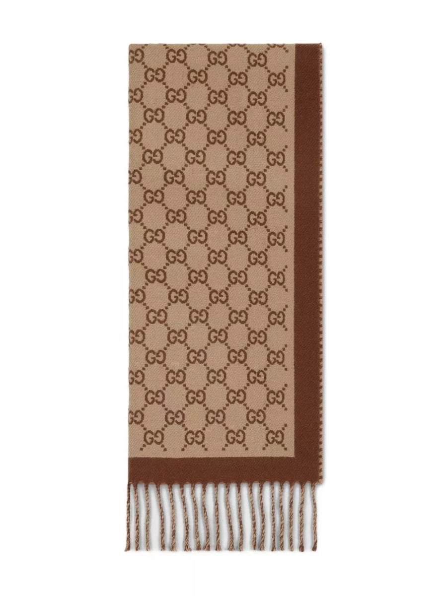 Gucci Sciarpa in lana GG