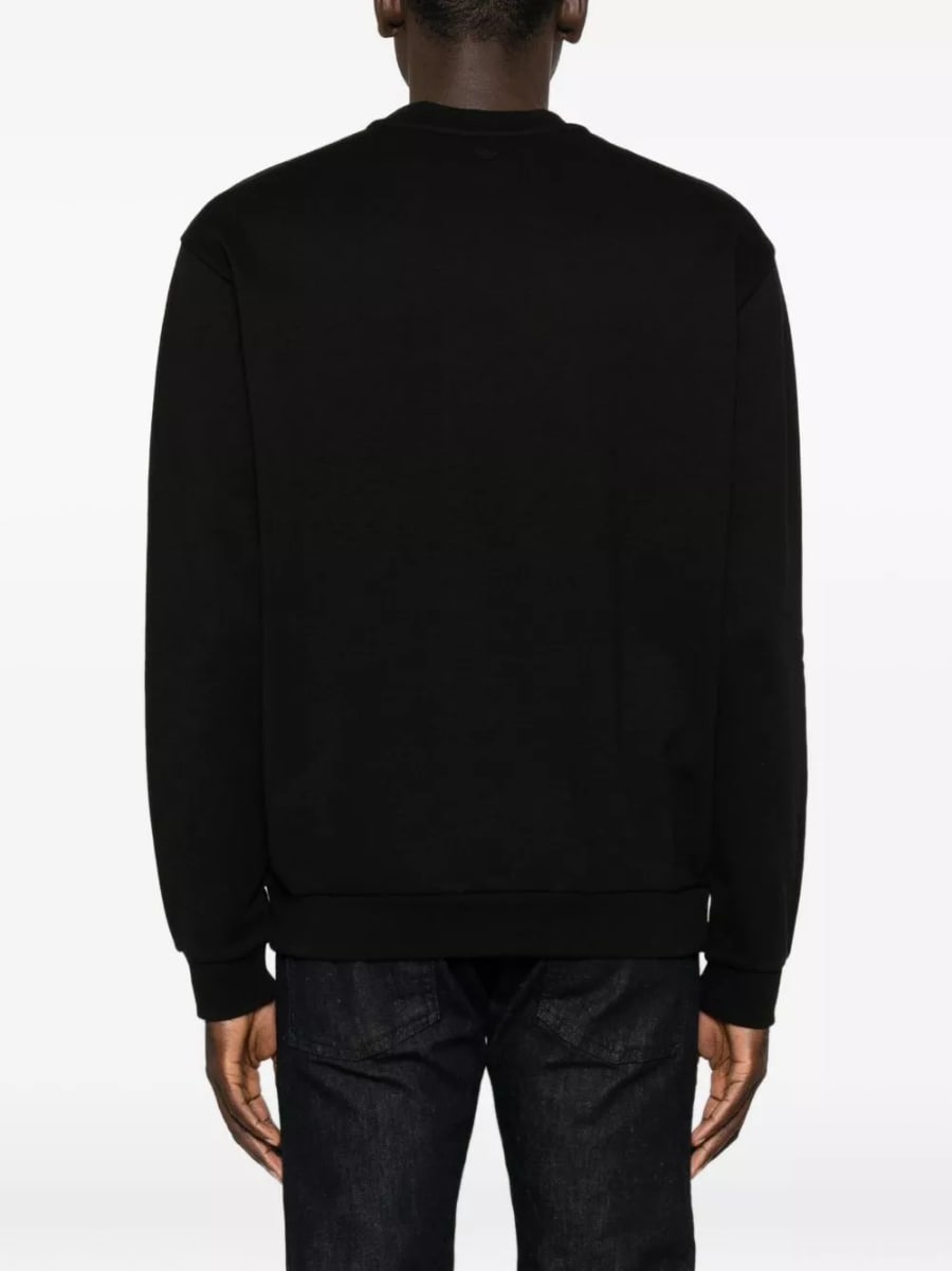Emporio Armani Felpa in cotone stampata, view 5