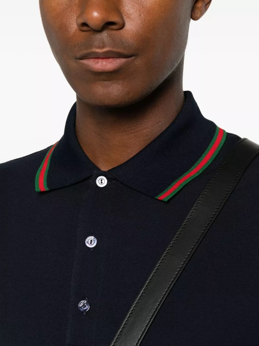 Gucci la polo in cotone, view 3
