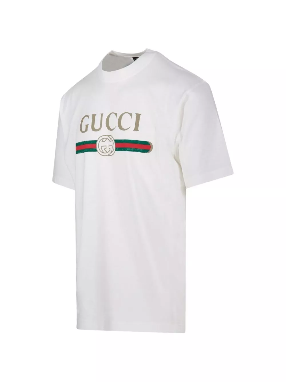 Gucci T-shirt in cotone con logo, view 2