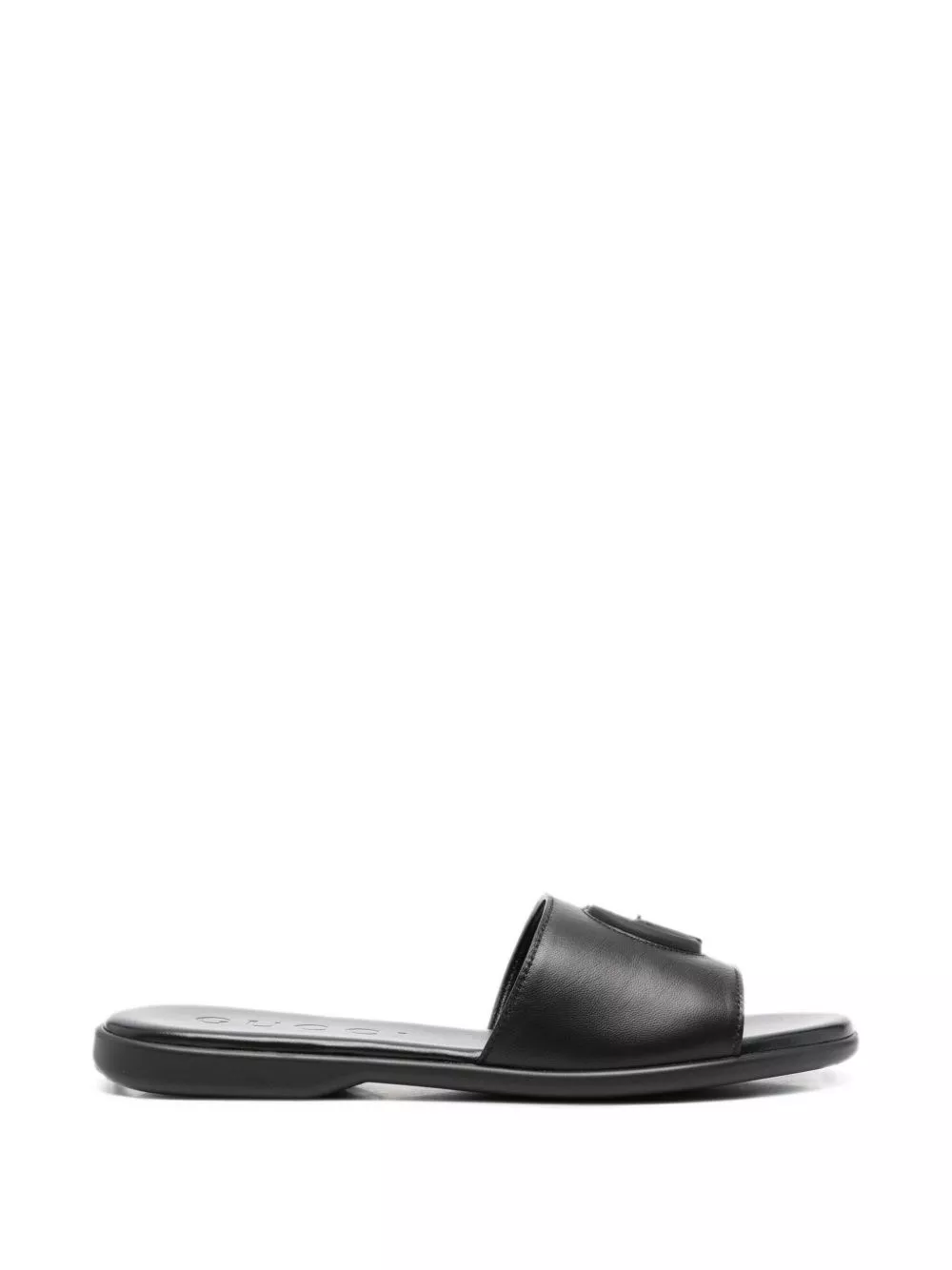 Gucci Sandali piatti in pelle Double G