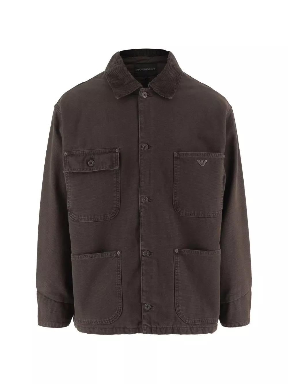 Emporio Armani Cappotto caban in cotone