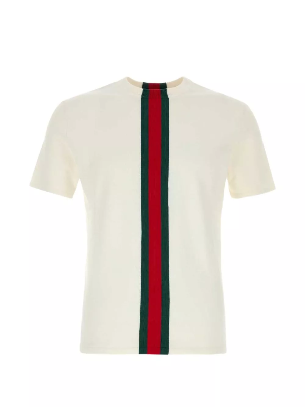 Gucci T-shirt in cotone con dettaglio Web