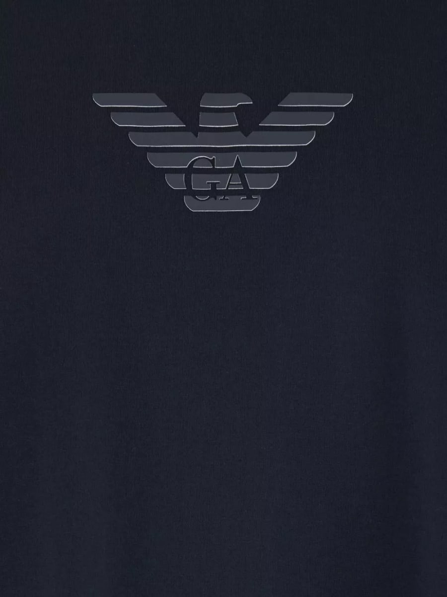 Emporio Armani T-shirt in cotone con logo, view 3