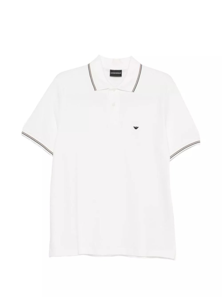 Emporio Armani logo la polo in cotone