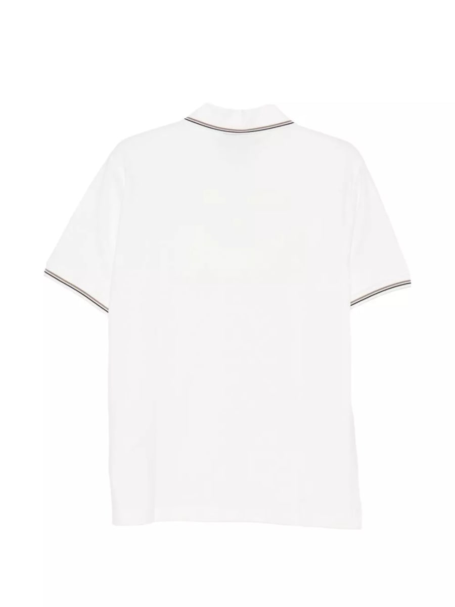 Emporio Armani logo la polo in cotone, view 2