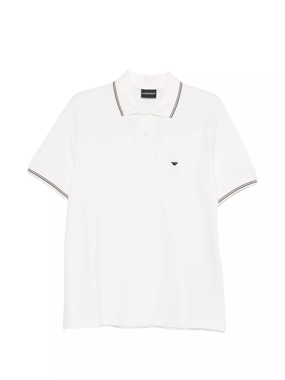 Emporio Armani logo la polo in cotone