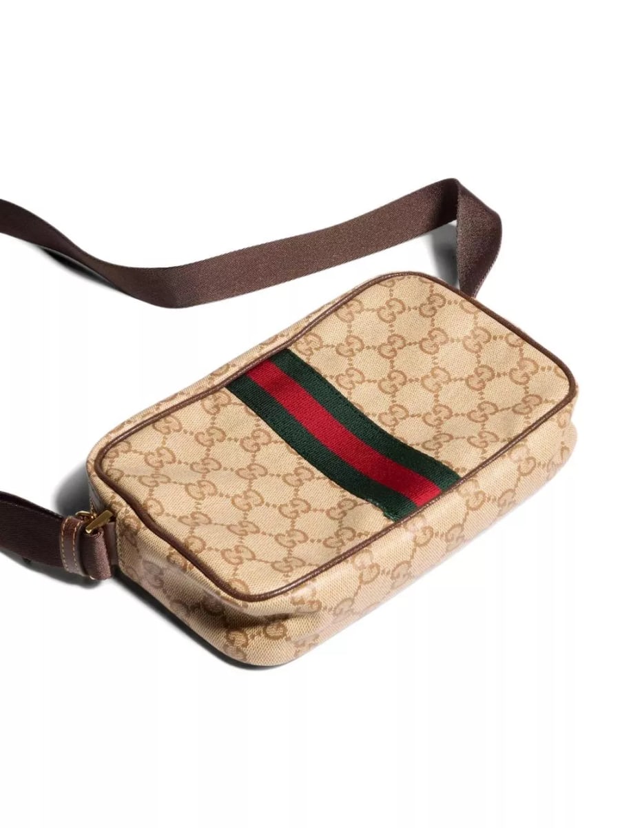 Gucci Borsa mini GG con dettaglio Web, view 3