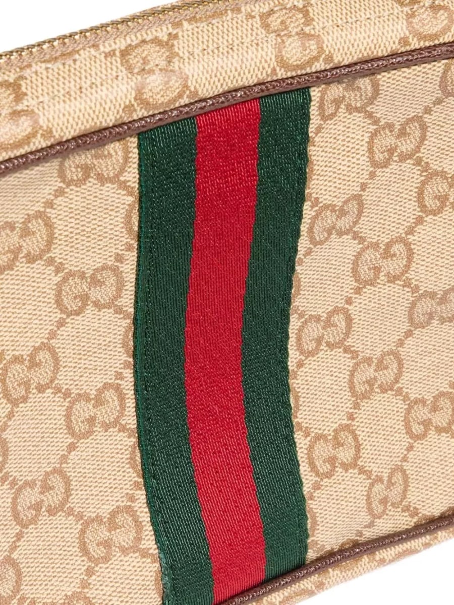 Gucci Borsa mini GG con dettaglio Web, view 4