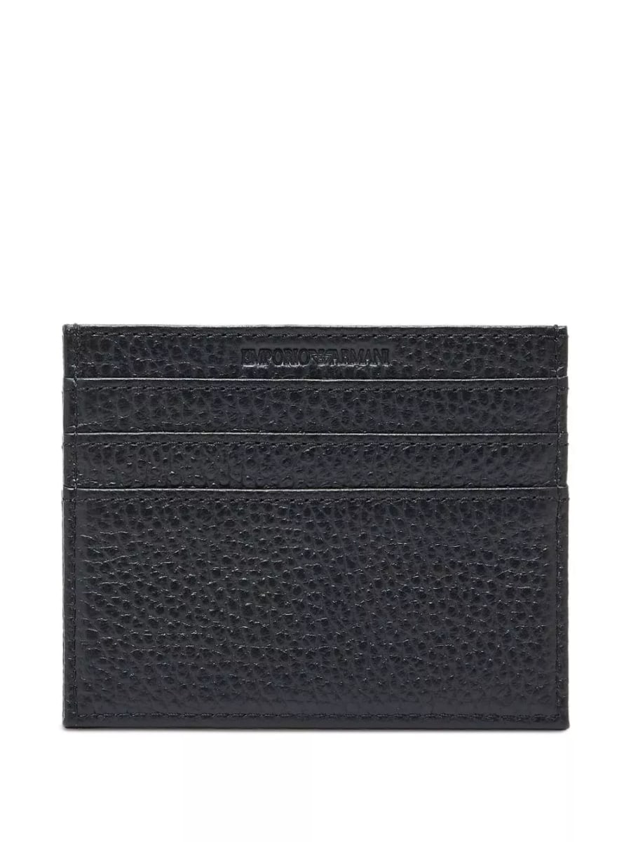 Emporio Armani Set di portacarte in pelle e cintura, view 3