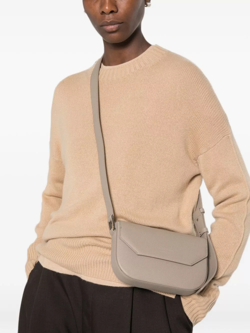 Emporio Armani Borsa a tracolla in pelle, view 2