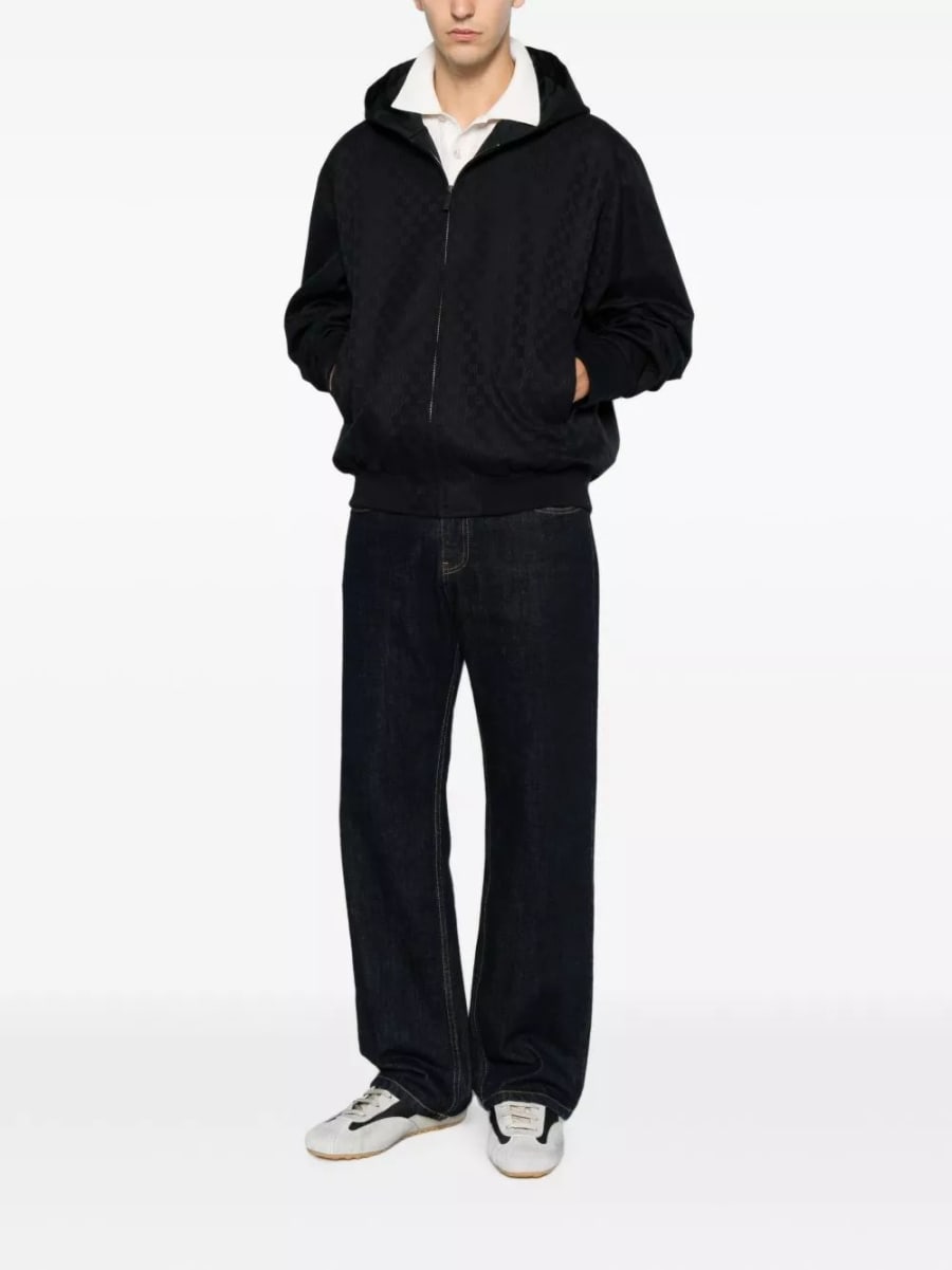 Gucci Giacca blouson in cotone GG, view 3