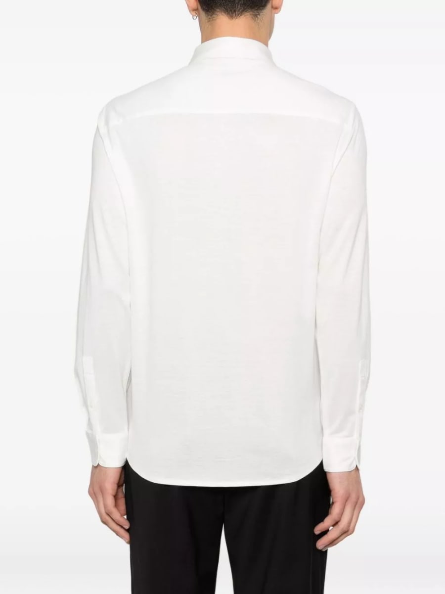 Emporio Armani Camicia in misto cotone, view 3