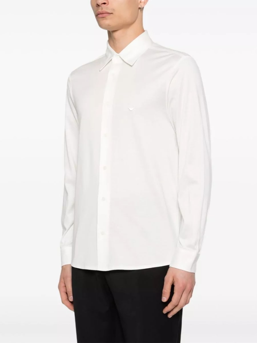 Emporio Armani Camicia in misto cotone, view 5