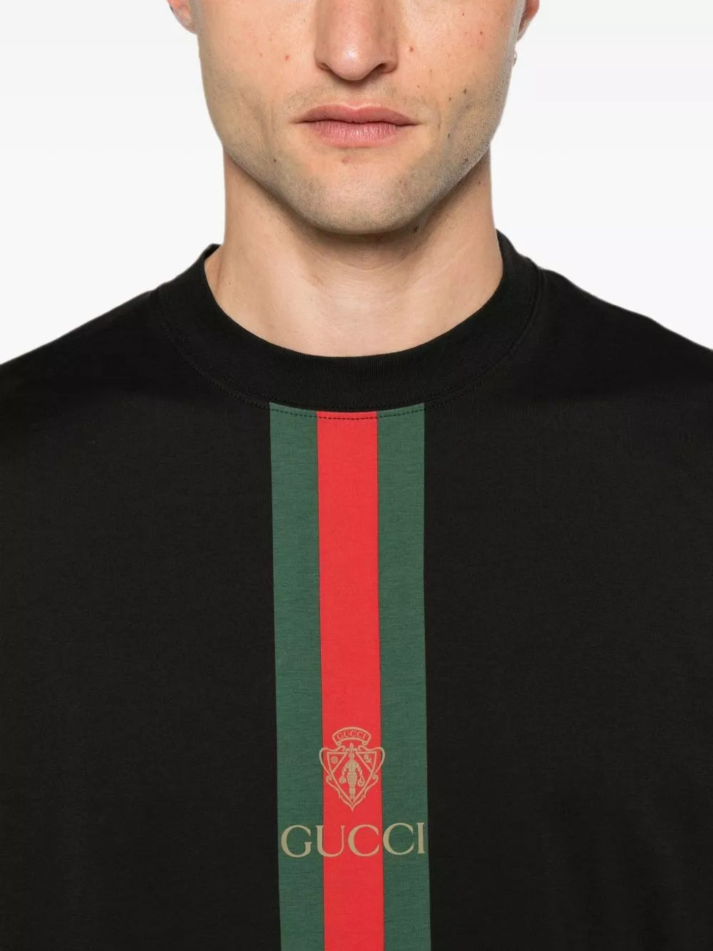 Gucci T-shirt in cotone Gucci Fake, view 2