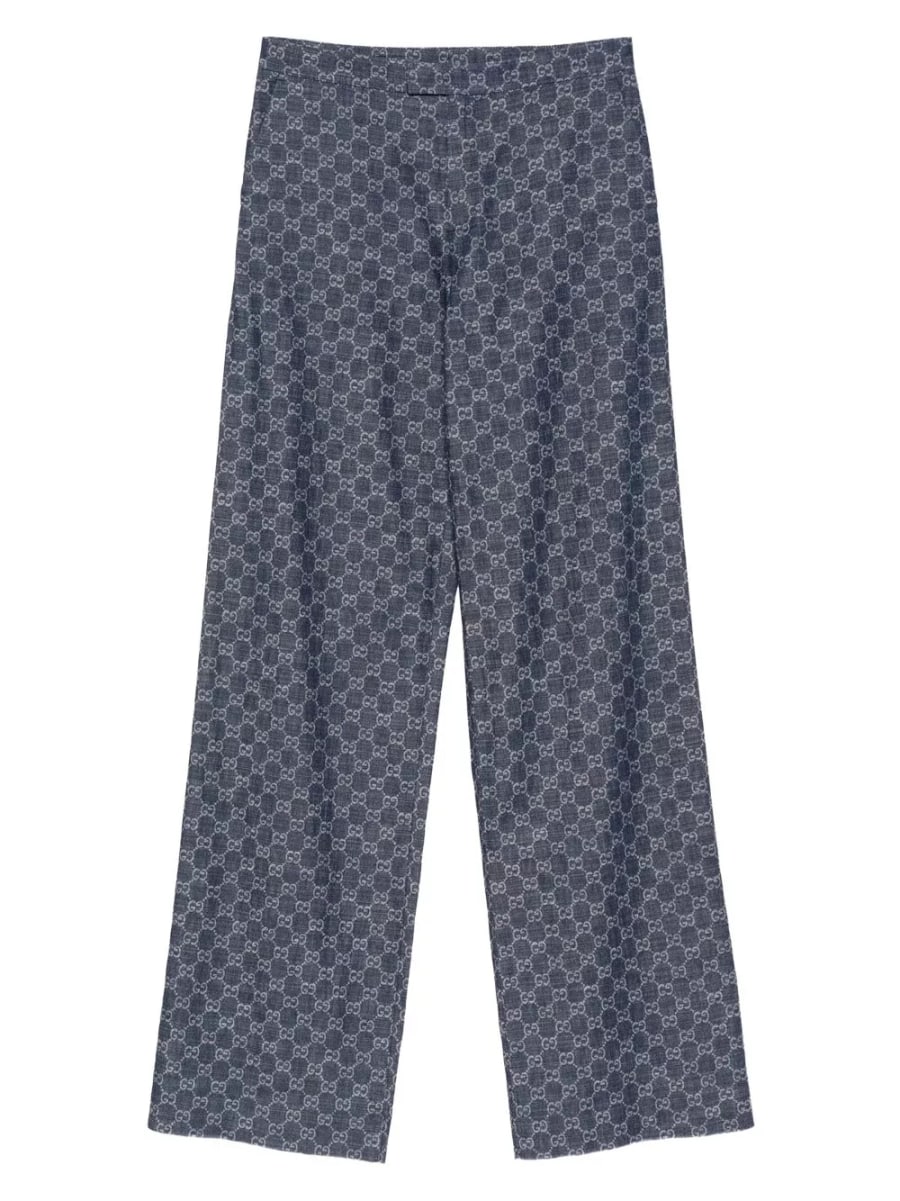 Gucci Pantaloni in cotone GG