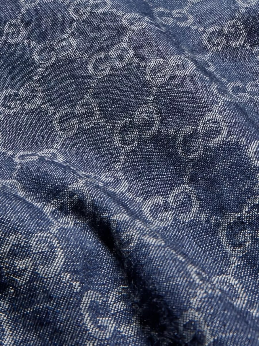 Gucci Pantaloni in cotone GG, view 2