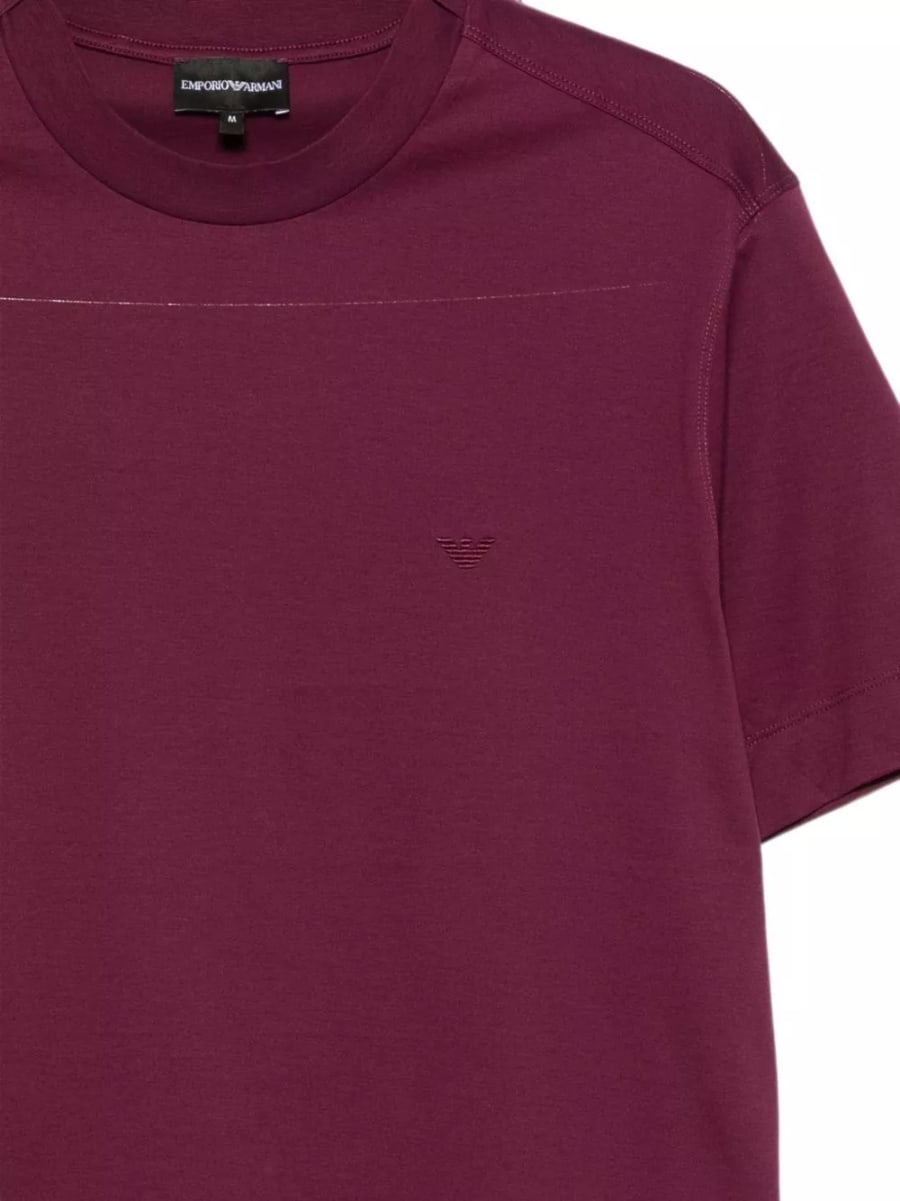 Emporio Armani T-shirt in cotone con logo, view 2