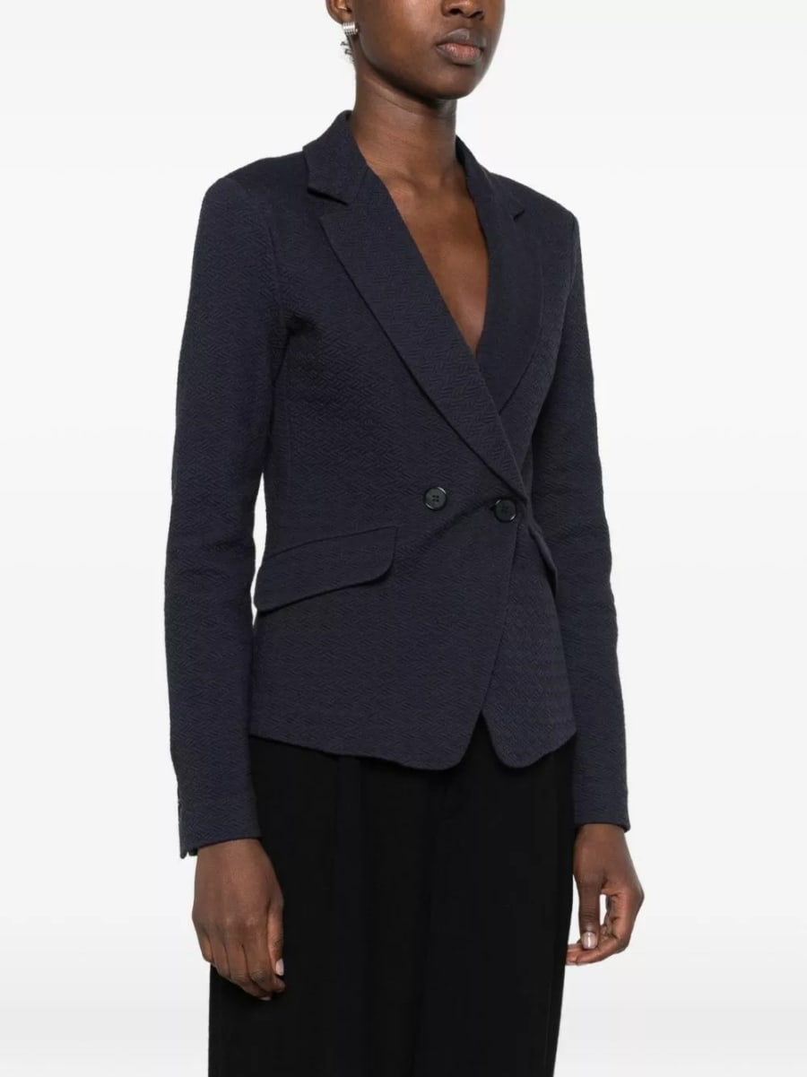 Emporio Armani Giacca in cotone a un petto, view 4