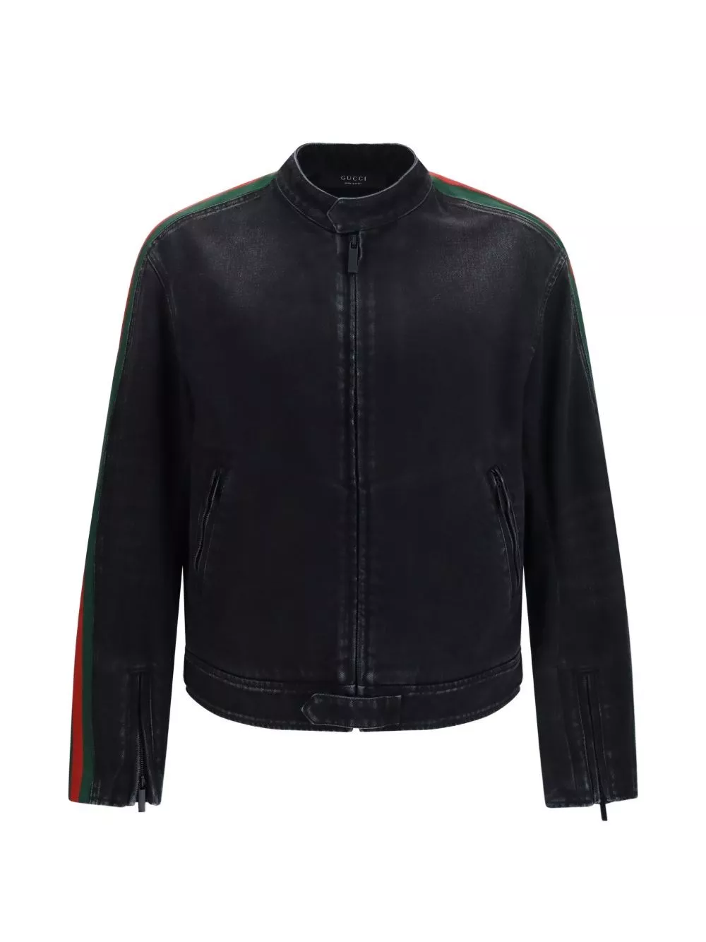 Gucci Giacca in denim con dettagli Web