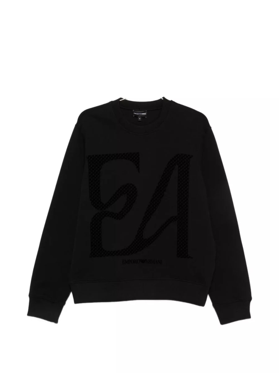 Emporio Armani Felpa in cotone con logo