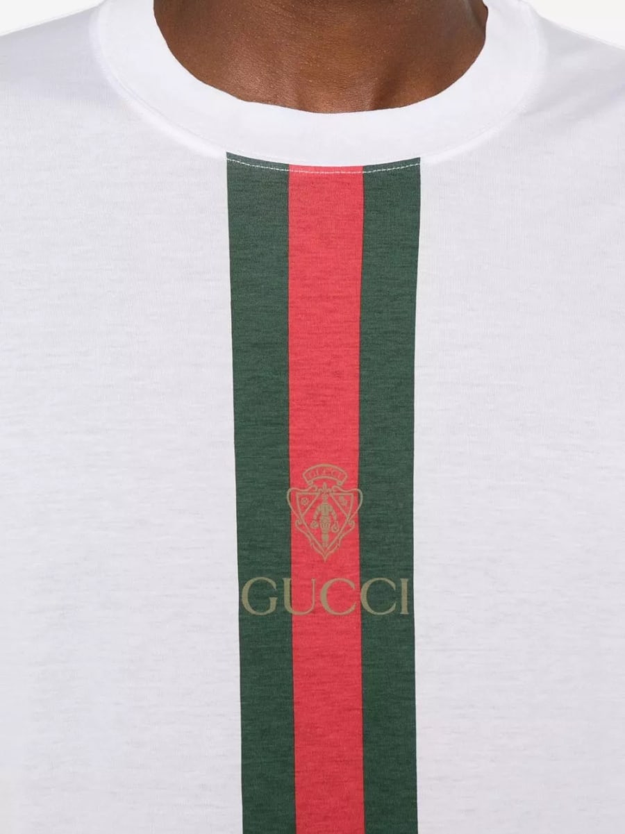 Gucci T-shirt in cotone Gucci Fake, view 2