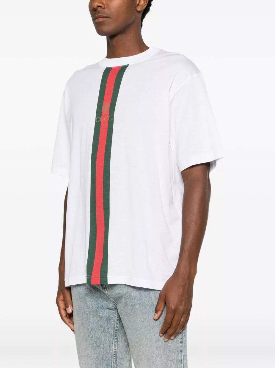 Gucci T-shirt in cotone Gucci Fake, view 4