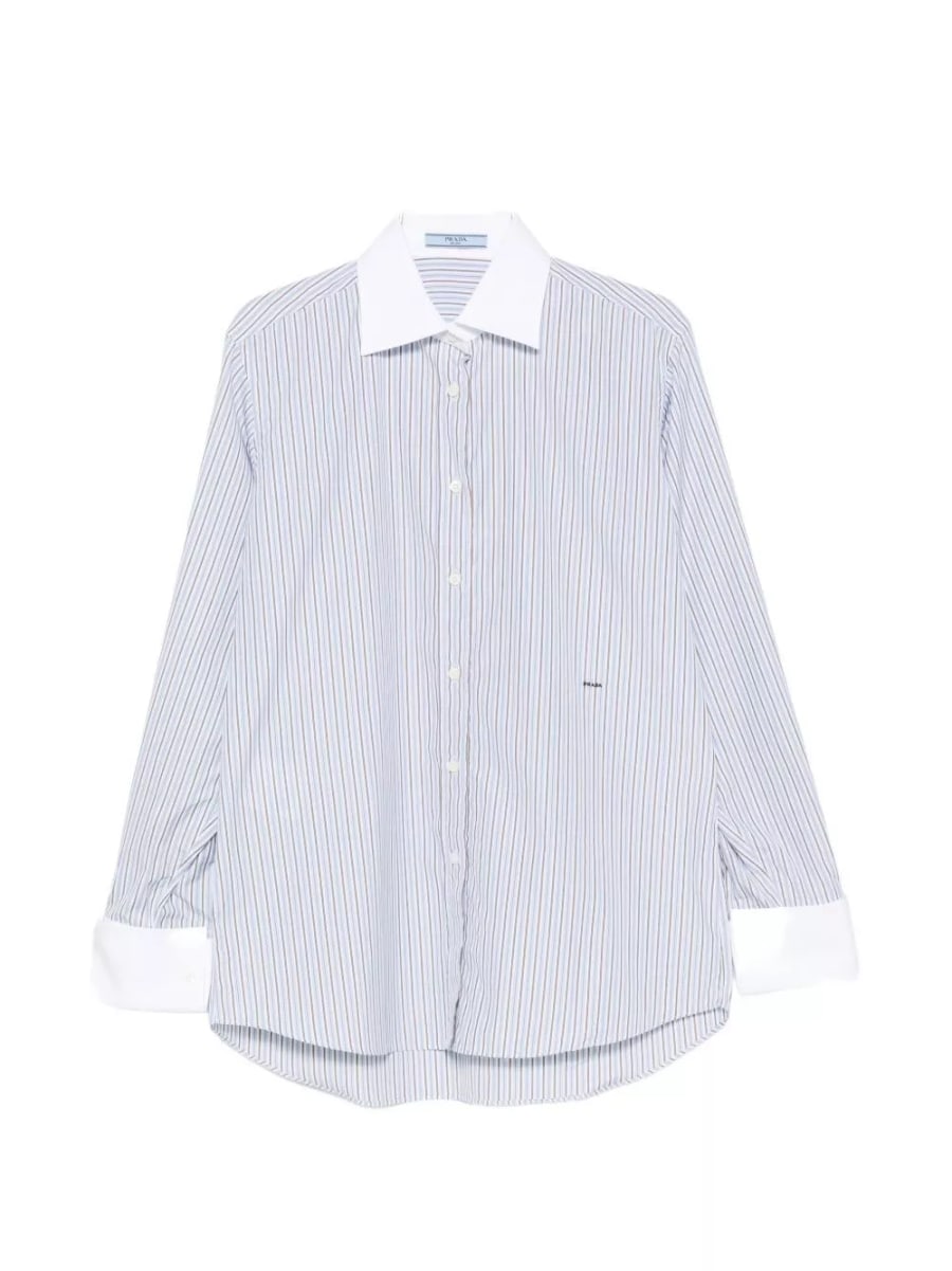 Prada Camicia a righe in cotone
