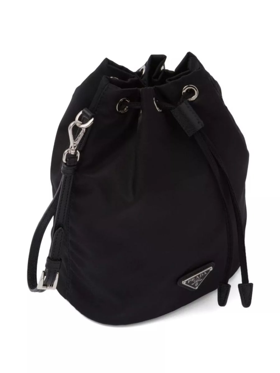 Prada Borsa a secchiello mini Re-Nylon, view 5