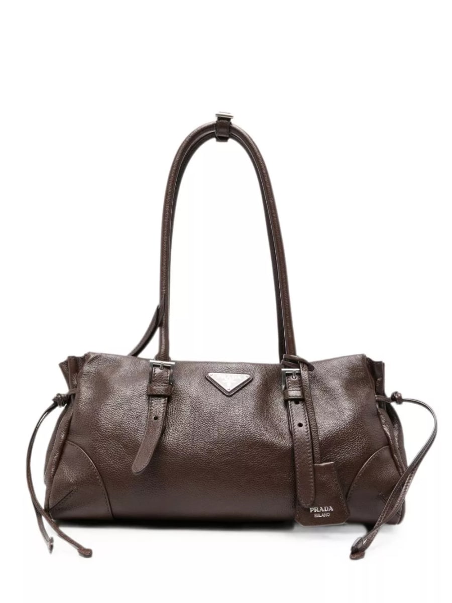 Prada Prada Bonnie borsa tote media in pelle