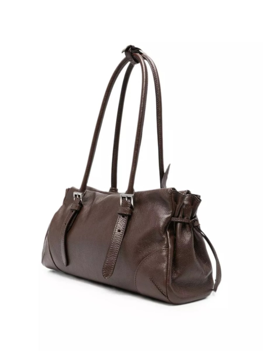 Prada Prada Bonnie borsa tote media in pelle, view 3