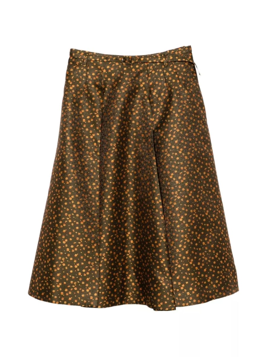 Prada Gonna midi Duchesse