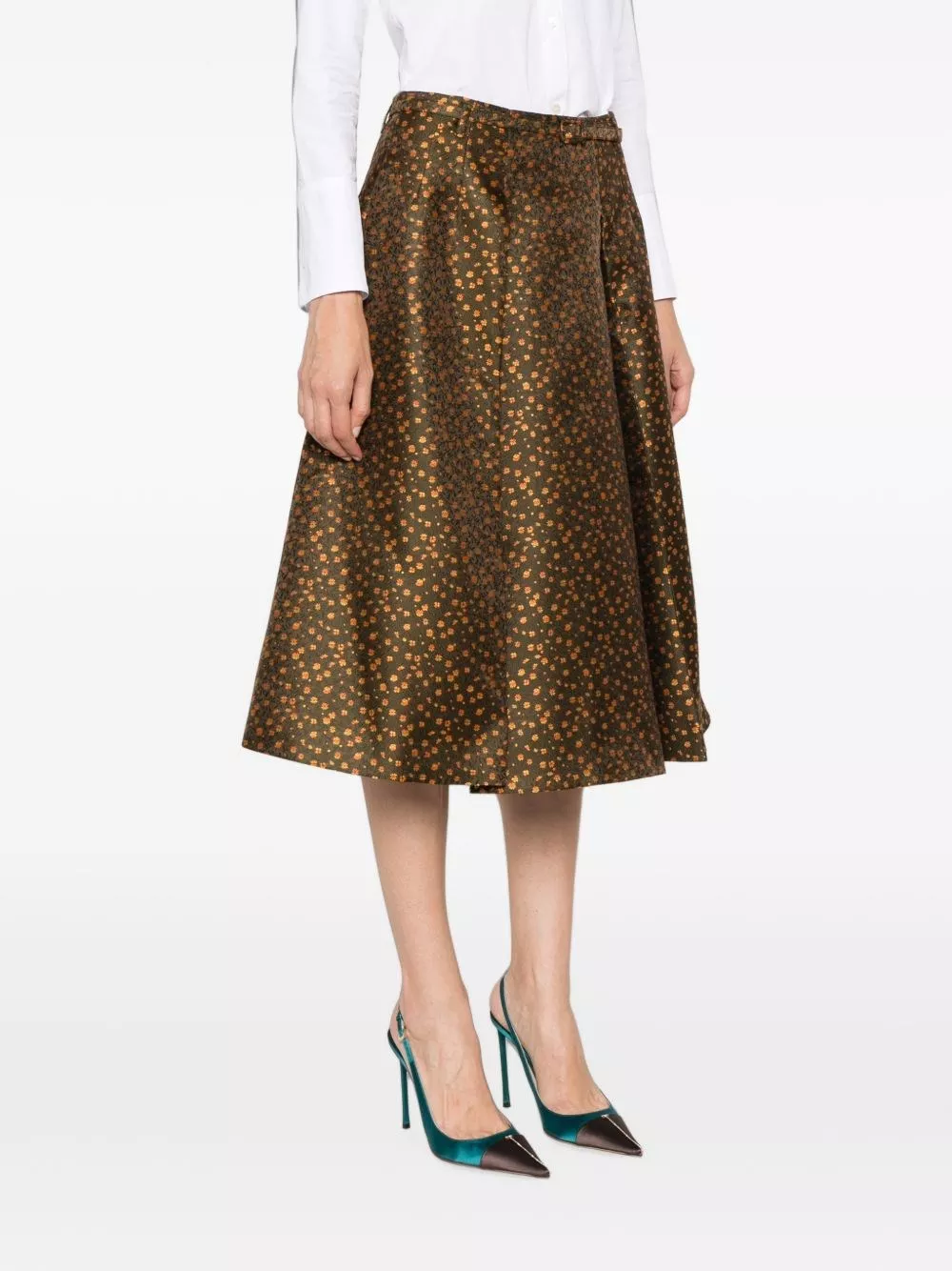 Prada Gonna midi Duchesse, view 2