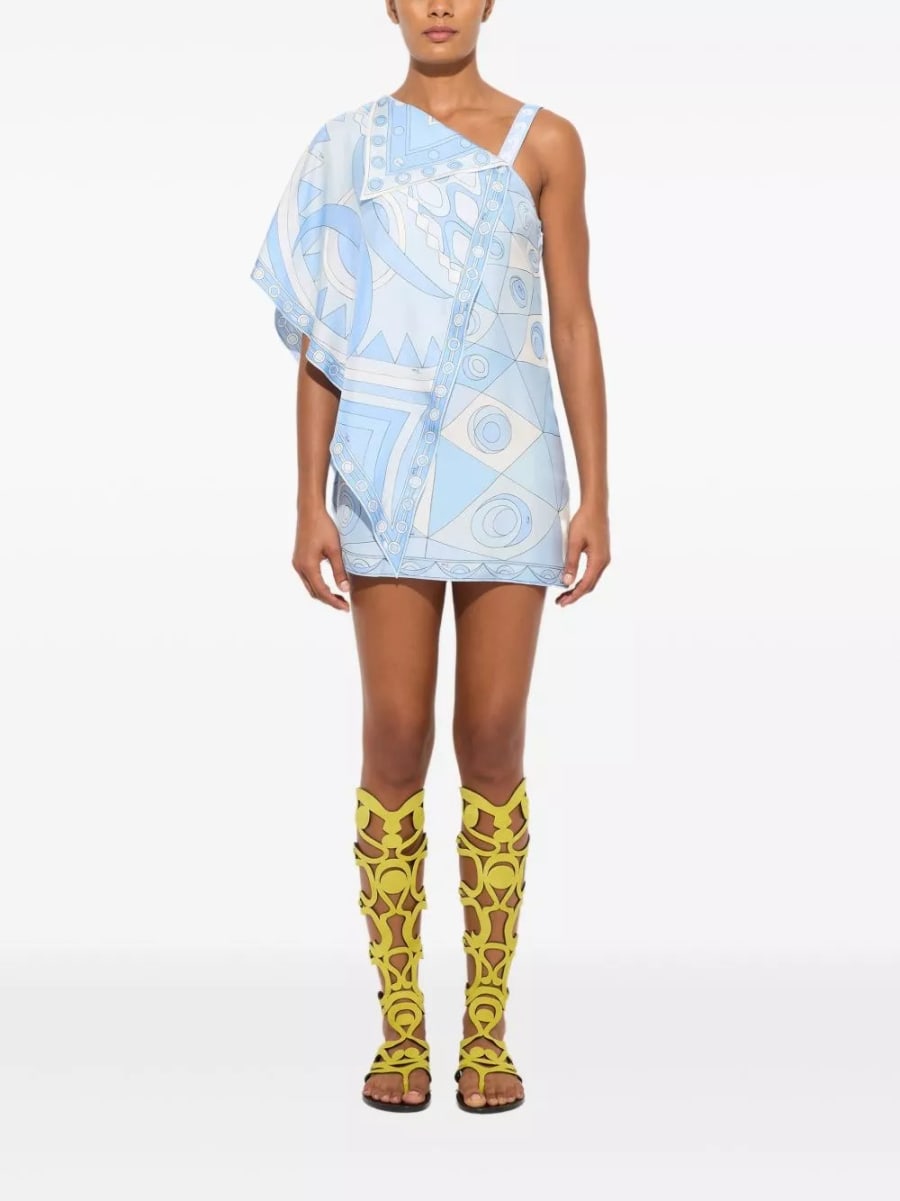 Pucci Abito mini in seta stampata, view 5