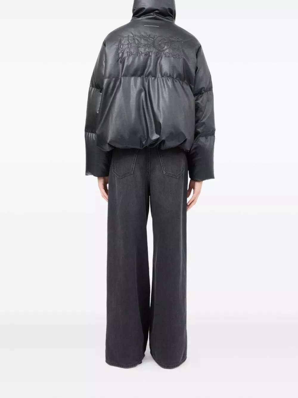 MM6 Maison Margiela Giacca corta in nylon imbottita, view 2