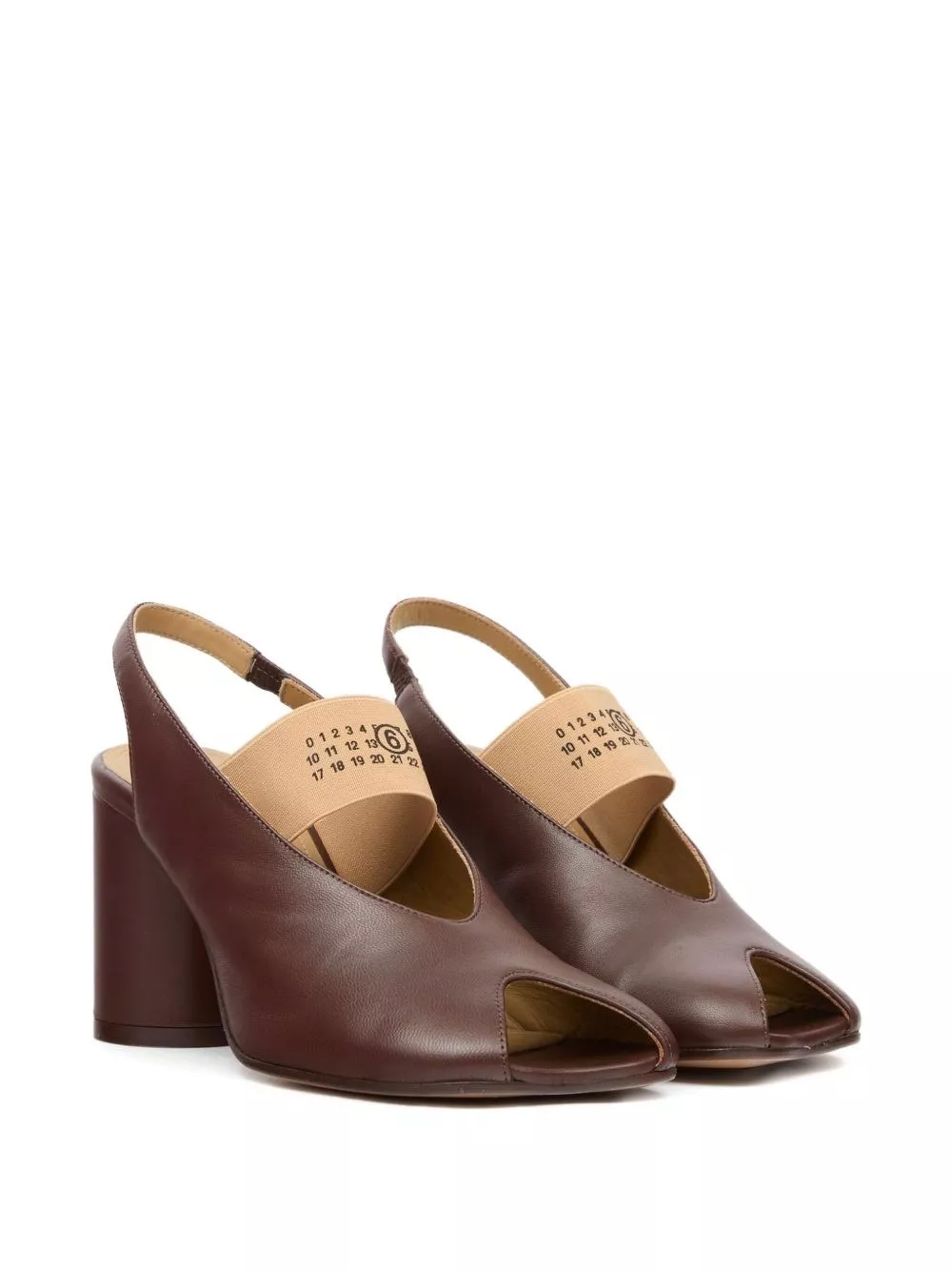 MM6 Maison Margiela Sandali in pelle anatomici, view 2