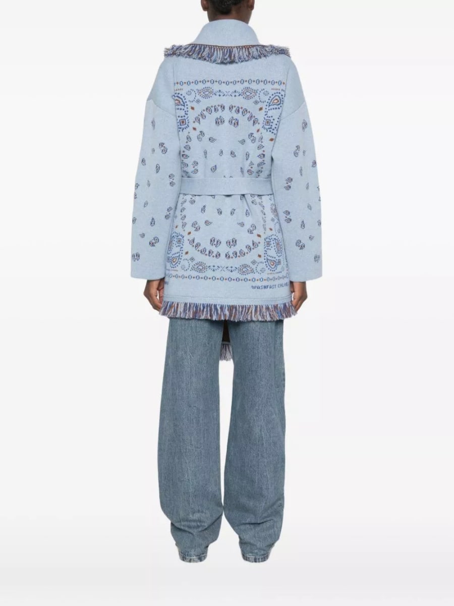 Alanui Cardigan in cashmere Bandana, view 2