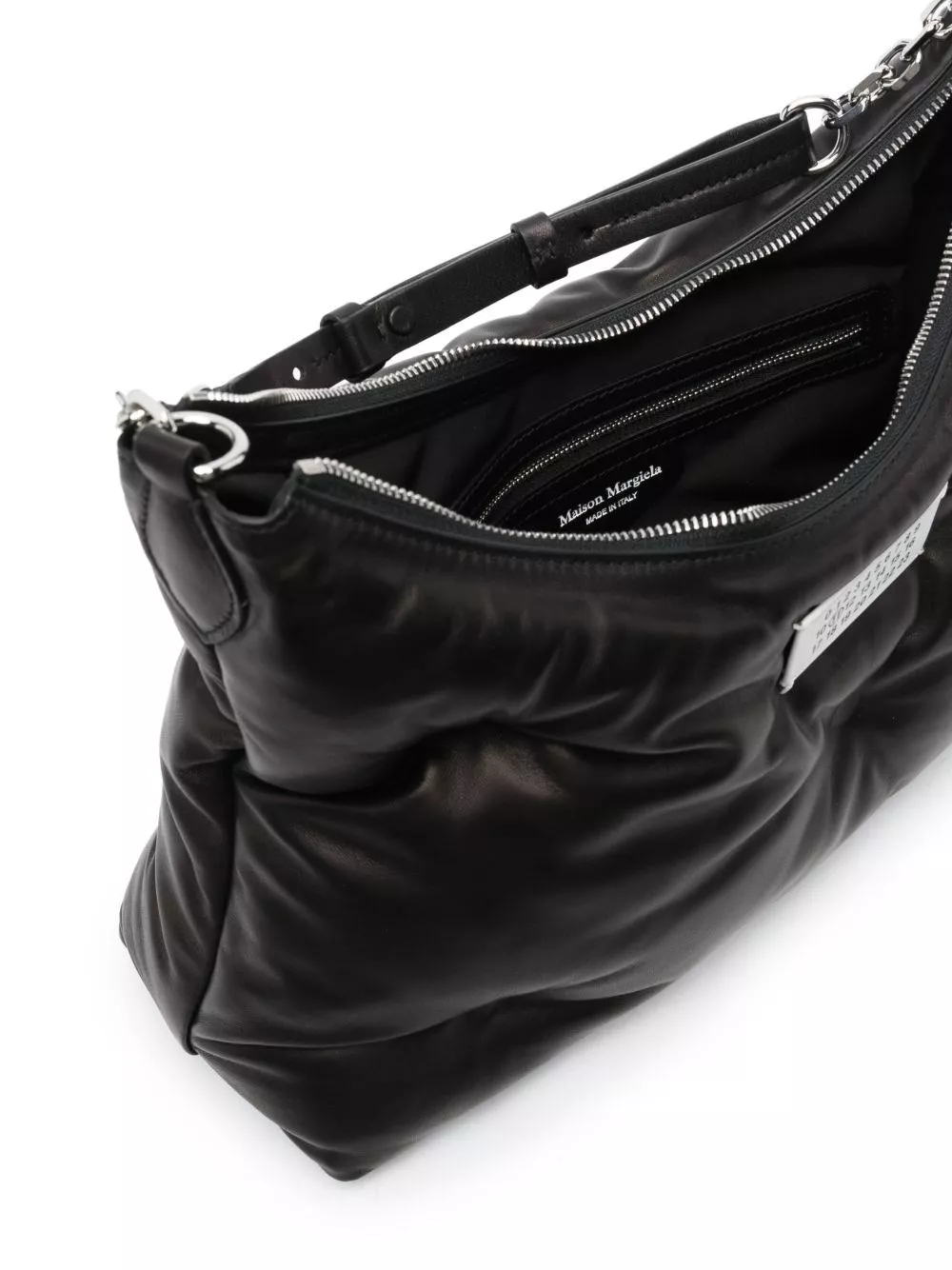 Maison Margiela Borsa hobo media in pelle Glam Slam, view 2