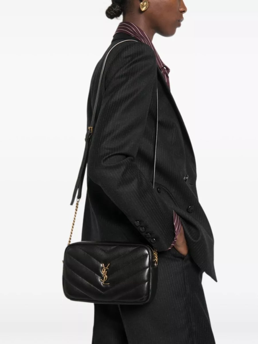 Saint Laurent Borsa Camera in pelle LouLou, view 4