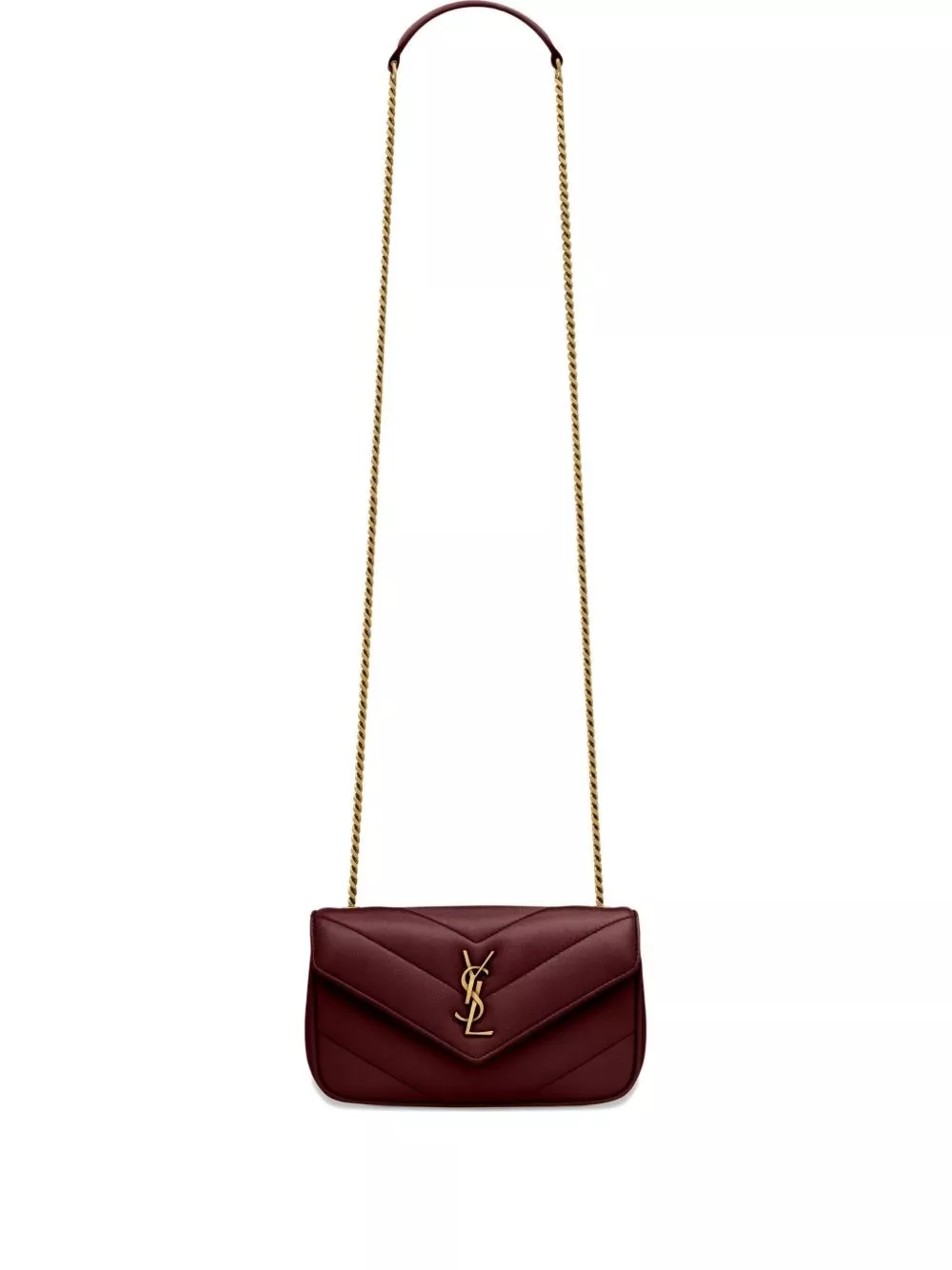 Saint Laurent Borsa a tracolla mini LouLou in pelle