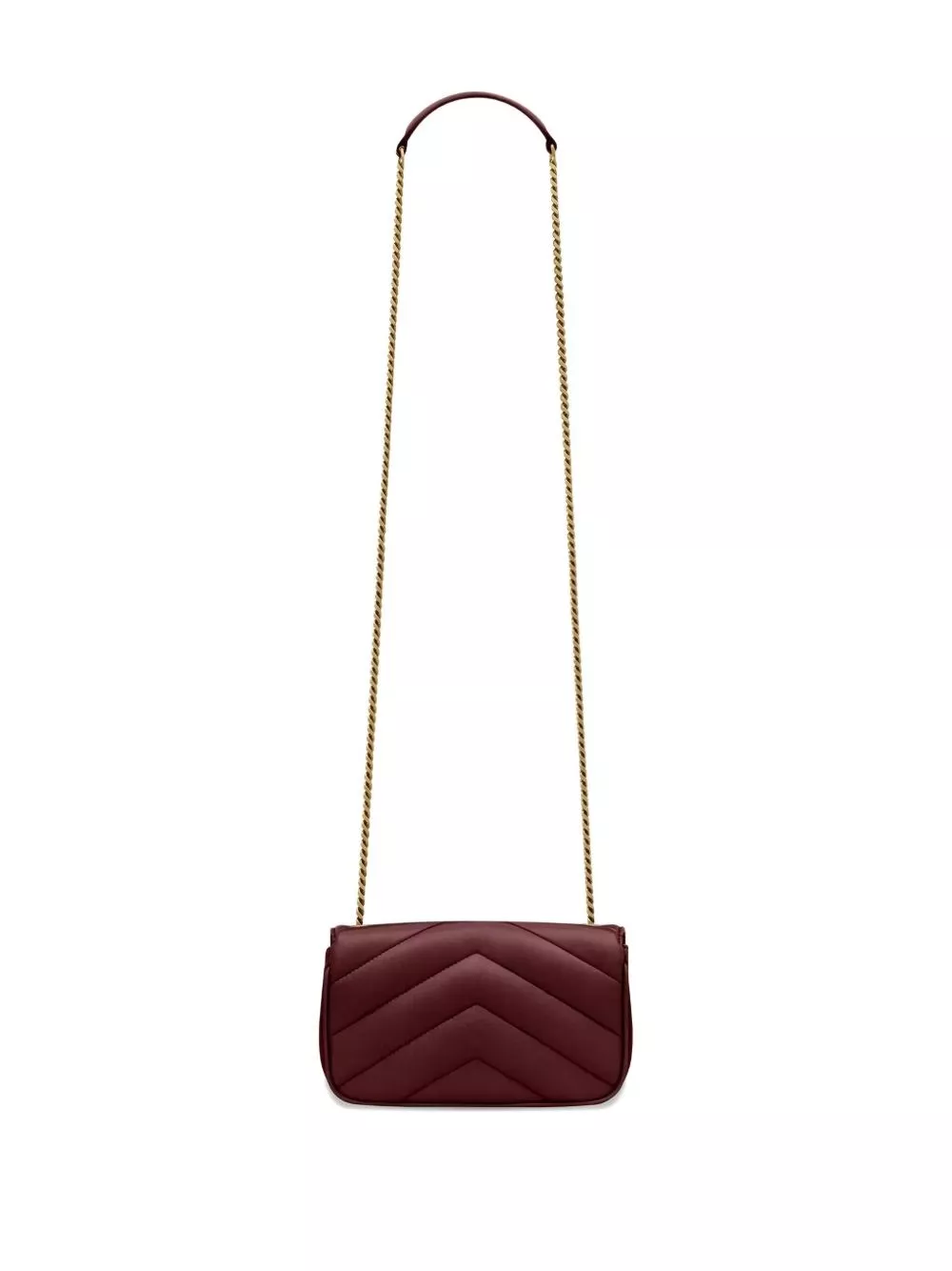 Saint Laurent Borsa a tracolla mini LouLou in pelle, view 2