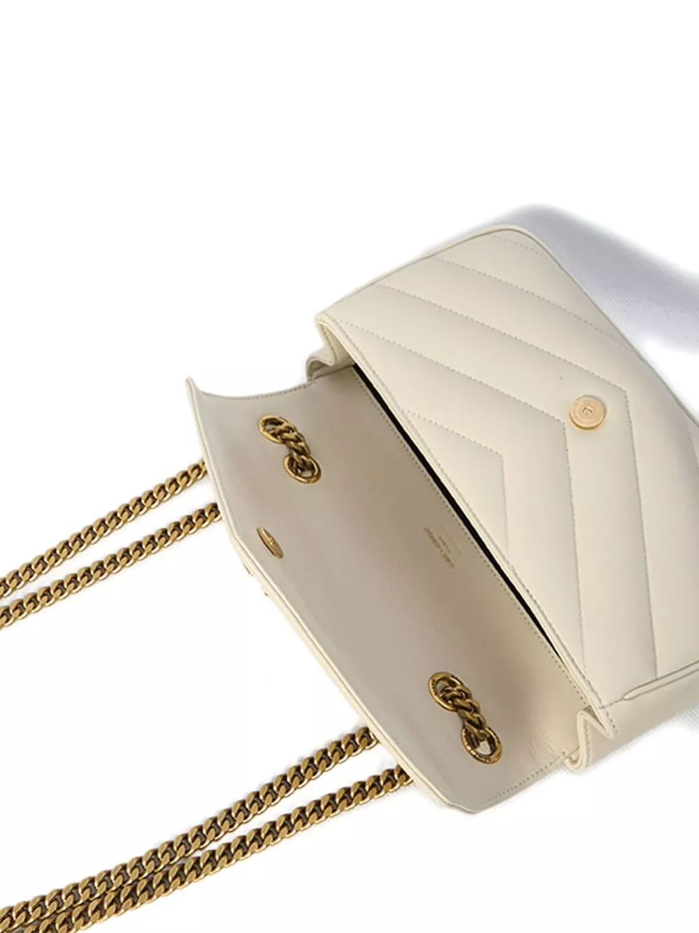 Saint Laurent Borsa a spalla LouLou in pelle piccola, view 2
